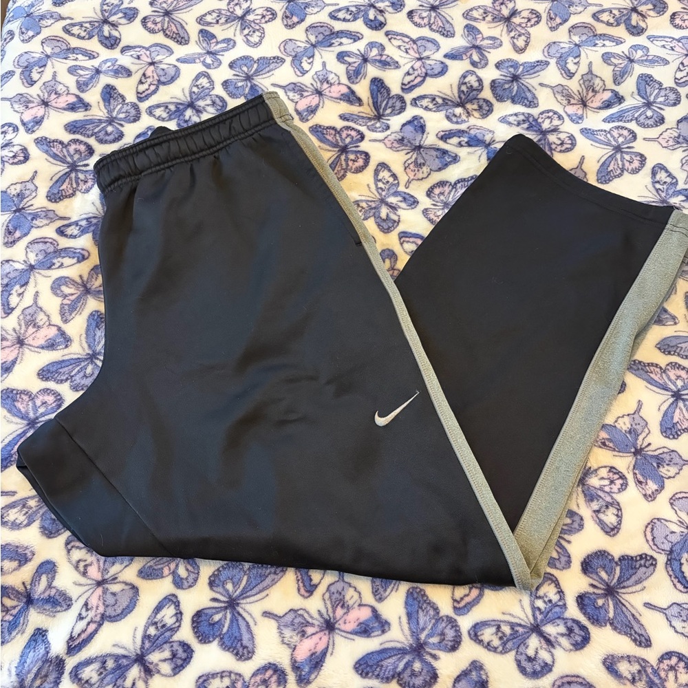 Nike  Black Joggers with Gray Trim